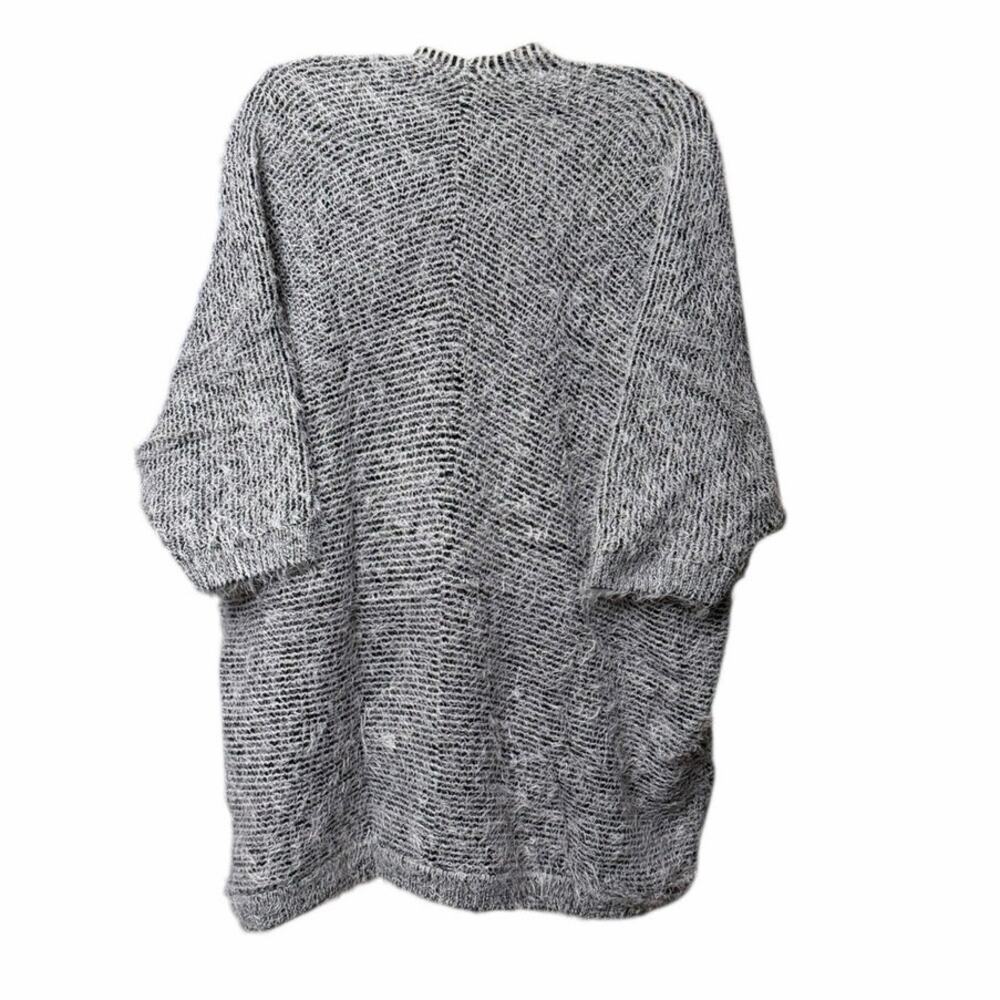 Faith & Zoe Woman's Furry Soft Open Front Dolman Sleeve Sweater Cardigan SZ 1X